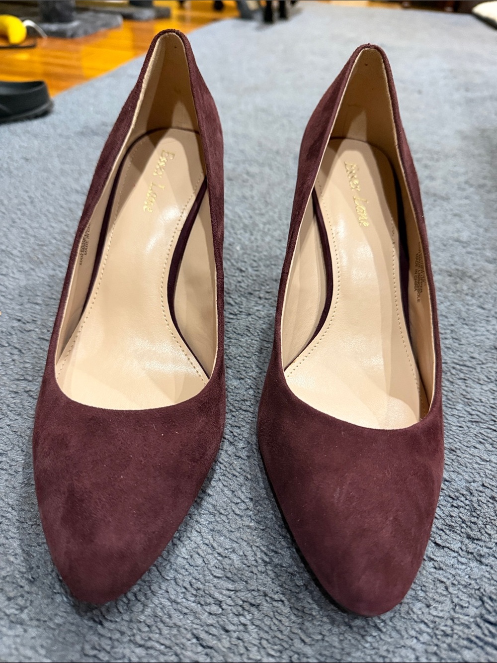 Burgundy Suede heels